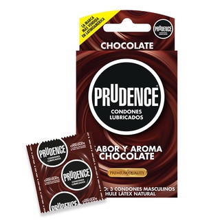 Cartera De 3 Condones Prudence Sabor Y Aroma A Chocolate