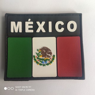 Parche Insignia Pvc Bandera De México Policía Militar