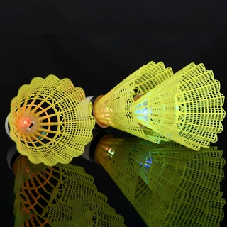 4 x LED Badminton Shuttlecocks Luminous Badminton Set Nylon Outdoor Sport