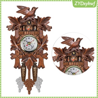 reloj de cuco reloj de pared de cuco, madera natural, reloj de diseño péndulo, arte de pared casa sala de estar cocina oficina