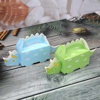 30 piezas de caja de dulces con forma de dinosaurio de dibujos animados caja de dulces creativa decoración de fiesta de cumpleaños para niños (3)