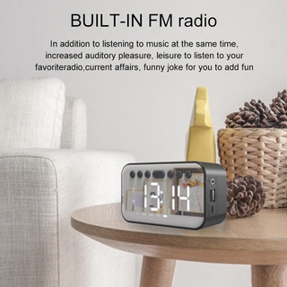 Nuevo Multifuncional A5 Inglés Bluetooth Reloj Despertador Sonido T5M2