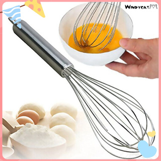 W.T 8/10/12 pulgadas de acero inoxidable globo batidor de huevos batidor mezclador de utensilios de hornear