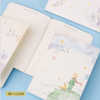 planet little prince a6 línea de coche cuaderno horizontal línea portátil portátil pequeño libro corto mano cuenta papelería