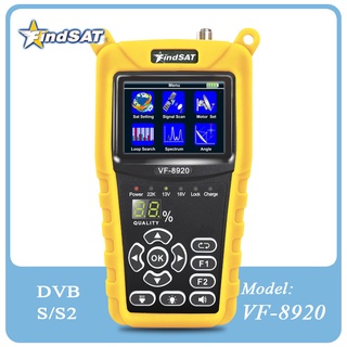 Findsat VFV-8920 actualización HD digital satélite detector dvb-s/S2/S2X combinación medidor de satélite receptor de TV