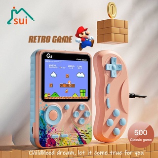 G5 Consola De Video TV Portátil Super Mario 500 Juegos Clásicos Pantalla LCD Mini Retro Gaming Pocket Game Dos Jugadores
