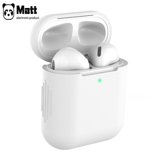 MATT【COD】Audífonos inalámbricos Air-Pods 1 2 De silicón Anti golpes (8)