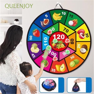 QUEENJOY Kids Target Outdoor Sticky Ball Dart Board Game Wall-Mounted Entertainment Indoor Sports Throwing (1)