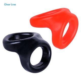 [♥CHER] Male Soft Flexible Dildo Penis Lock Scrotum Ring Delay Ejaculation Adult Sex Toy