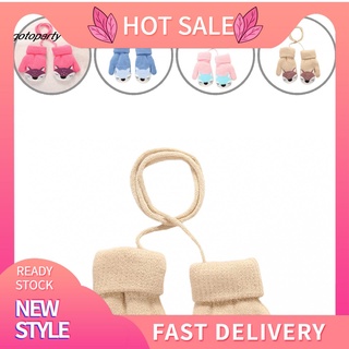 Goto - guantes suaves para bebé, niñas, cálidos, de punto, cálidos para exteriores
