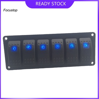 Focus Panel de interruptor de palanca de larga duración 6 pandillas de larga duración interruptor de interruptor de reemplazo para automóvil