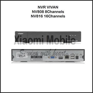 Nvr VIVAN NV816 16CH H.265+/H.265 H.264 5MP 16 canales negro