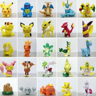 144 piezas pokemon mini figuras lote pikachu cake topper fiesta juguetes regalo (8)
