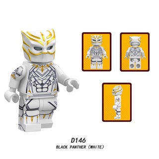 Lego Minifigures Marvel Hero Series Black Panther (White) Building Blocks Toys for Kids