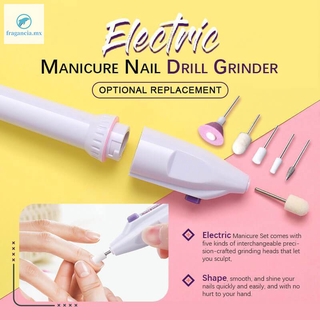Fácil de usar eléctrico cuidado de uñas Kit de taladro de uñas máquina Mini taladro eléctrico de uñas pluma