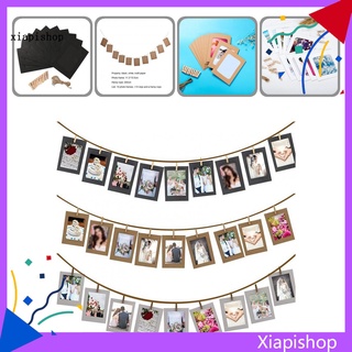 XPS 3 Colors Photo Frames Album Card Frames with Pegs Portable Home Decoration (1)