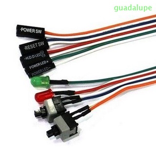 guadalupe12 65cm cables de ordenador hdd luz led restablecer conectores pc escritorio ordenador caso durable encendido atx caso interruptor cable (1)