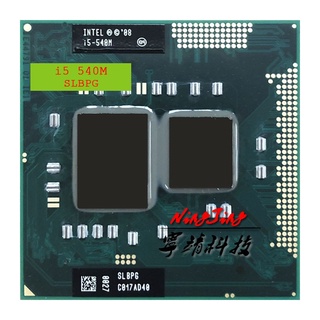 intel core i5-540m i5 540m slbpg slbtv 2.5 ghz dual-core quad-thread cpu procesador 3w 35w socket g1/rpga988a