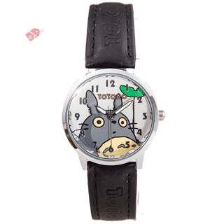 MTL - reloj de pulsera de cuarzo con correa de cuero PU, diseño de Totoro