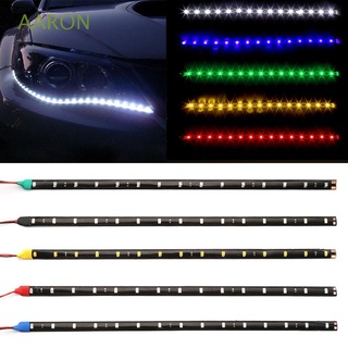 AARON DRL luces de coche Auto 15SMD luz diurna Flexible impermeable 30 cm de longitud decorativa luz LED/Multicolor
