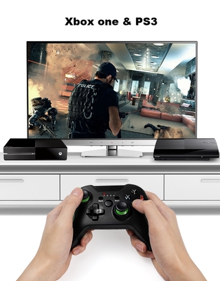 2.4g Gaming Joystick Sem Fio Game Controller Para Xbox Um Ps3 Pc Gamepad sledge (4)