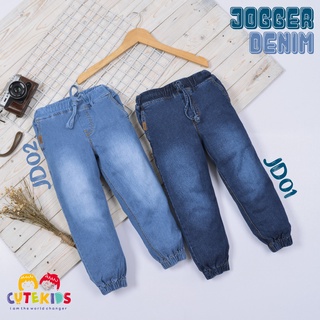 Jd | Jogger pantalones de mezclilla niños Jogger Jeans Unisex niños niñas 3-12 años (1)