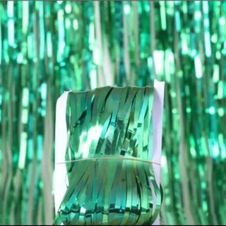 cortina para fiesta color verde