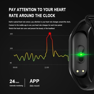 Pulsera inteligente Bluetooth M4 impermeable reloj de sangre presión Real Monitor de ritmo cardiaco Fitness rastreador inteligente PK M3 Plus (3)