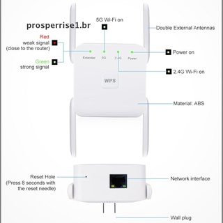 Pp Extensor De señal Wifi De 1200mbps/Wifi/amplificador (Br) (4)