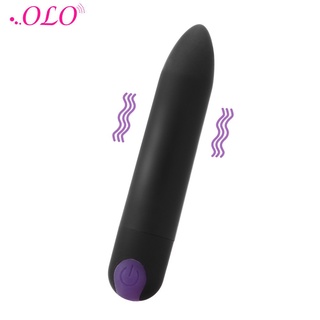 OLO USB Carga Bullet Vibrador Clítoris Estimulador Fuerte Vibración Masajeador Vaginal Masturbación Femenina Juguetes Sexuales Para