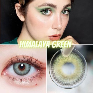 2 unids/1 par de lentes de contacto de Color Natural Himalaya Seriers con Color azul verde lente de contacto Natural maquillaje de ojos Himalaya verde