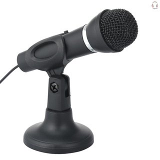 cs mini micrófono con soporte de 3,5 mm jack escritorio micrófono para ordenador juegos grabación chateando canto reunión