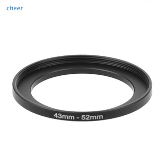 cheer 43mm a 52mm metal step up anillos adaptador de lente filtro cámara herramienta accesorios nuevo