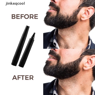 【jinkeqcool】 Men Beard Filling Pen Brush Hair Engraving Styling Eyebrow Filler Kit Waterproof Hot