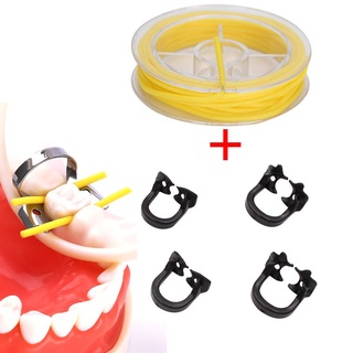 Abrazaderas Dentales De Goma Para Presa/Clip De Barrera Material De Resina Y Cordón Estabilizador Cuerda De Estabilización Media (1)