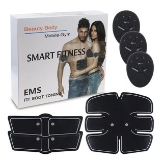 Electroestimulador Muscular Ems Slim Pad Fitness Entrenador Para Abdomen Brazos Pierna Unisex masajeador (1)