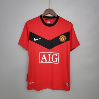 09 / 10 Retro Manchester United Home Soccer Jersey