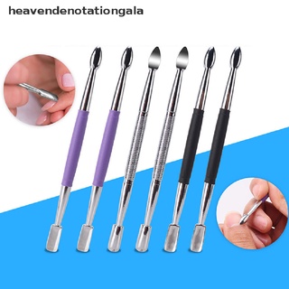 HE9MX Stainless Steel Cuticle Pusher Remover Spoon Nail Cleaner Pedicure Manicure Tool Martijn