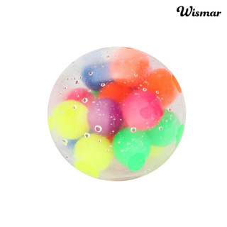 WISMAR Anti-Pressure Anxiety Colorful Stress Relief Ball Kids Adult Squeeze Toy Gift (9)