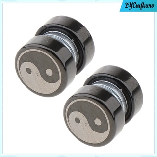 Aretes magnéticos de acero inoxidable para hombres y mujeres con Clip para oreja sin perforación