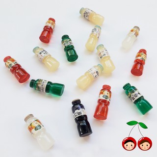 Botella de bebida miniatura escala coreana 1:12 - botella de jugo coreana miniatura