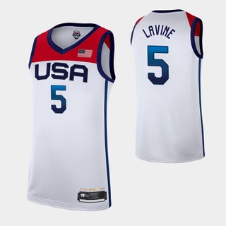 original 2021 usa jersey 7# durant lillard tatum ravengreen baloncesto camisa copa del mundo e802 (8)