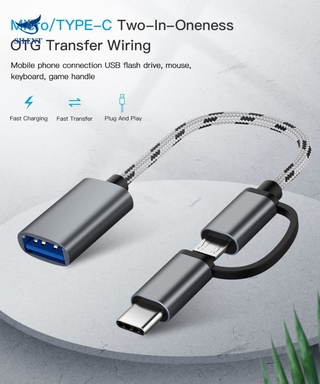 [Disponible En Inventario] Cable Adaptador Micro USB A 3.0 Tipo C 2 1/Interfaz OTG/De [Nuevo]