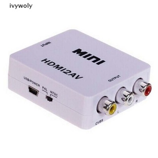 Ivywoly HDMI A RCA AV Adaptador Cable Convertidor CVBS 3RCA 1080P Compuesto Video Audio MX