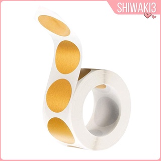 [Shiwaki3] Pegatinas doradas "arañazos" pegatinas círculo etiquetas papel Kraft 300 unids/rollo