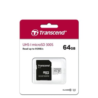 Micro SD 64GB Transcend Micro SDXC 300S UHS-I U1 64GB clase 10 A1 + adaptador