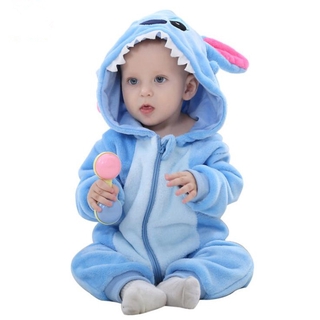 Blue Stitch bebé mameluco de una pieza kigurumi disfraz de halloween anime cosplay ropa hogar (2)
