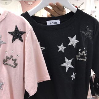 FORMAKEAN New Rhinestone Patches DIY Crafts Pentagram Sticker Clothing Accessories Star Motifs Thermal Transfer Garment Decoration High Quality Multiple Sizes Hotfix/Multicolor (9)