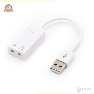 Bigsale ⚡ Tarjeta de sonido externa USB Virtual 7.1 canales adaptador de tarjeta de Audio para portátil [YZZG]