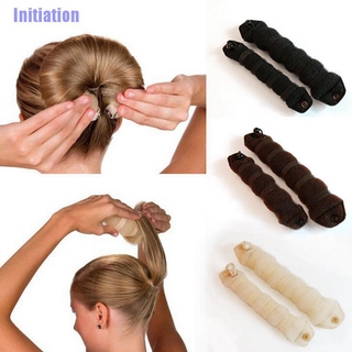 2 pzs Esponja para el cabello de donas/herramienta para moldear el pelo/Donut/hogar/manualidades